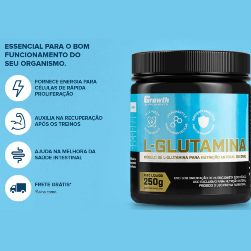 L-glutamina Growth  250g