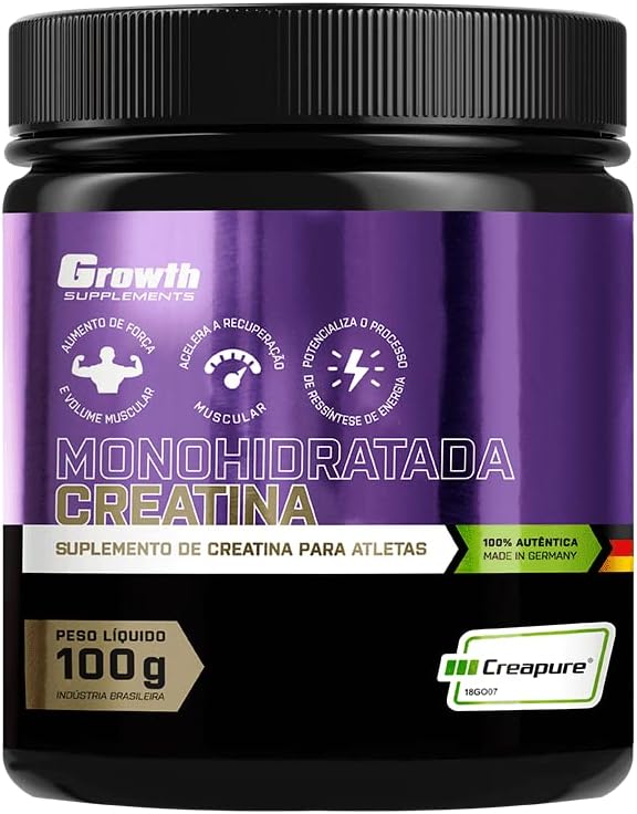 Creatina Monohidratada Creapure 100g - Growth Supplements