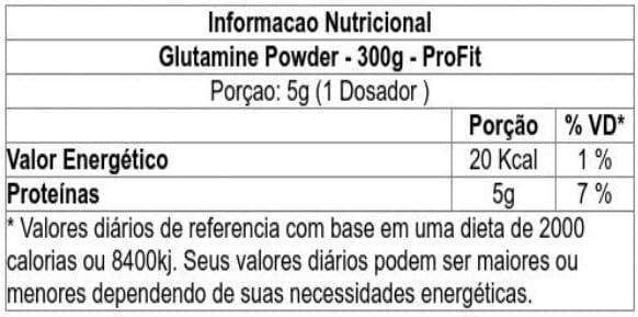 Profit Glutamine Powder 300G