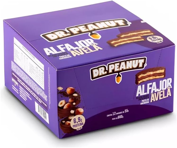 Dr. Peanut Alfajor (Display 12 Unid. 55G) Avelã