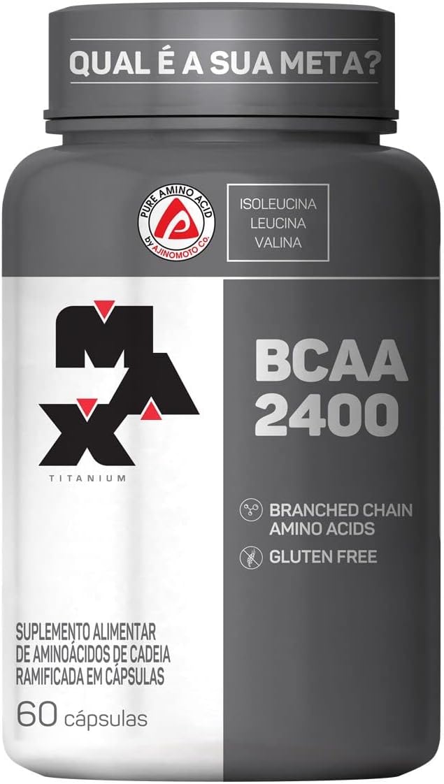 BCAA 2400 - 60 Cápsulas - Max Titanium, Max Titanium