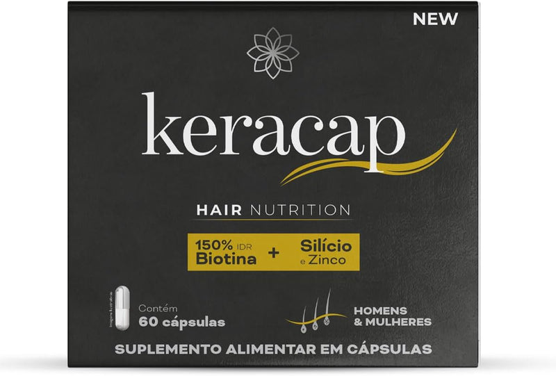 Nutrends Keracap Hair Nutrition Biotina + Silício + Mix De Vitaminas 60 Cápsulas