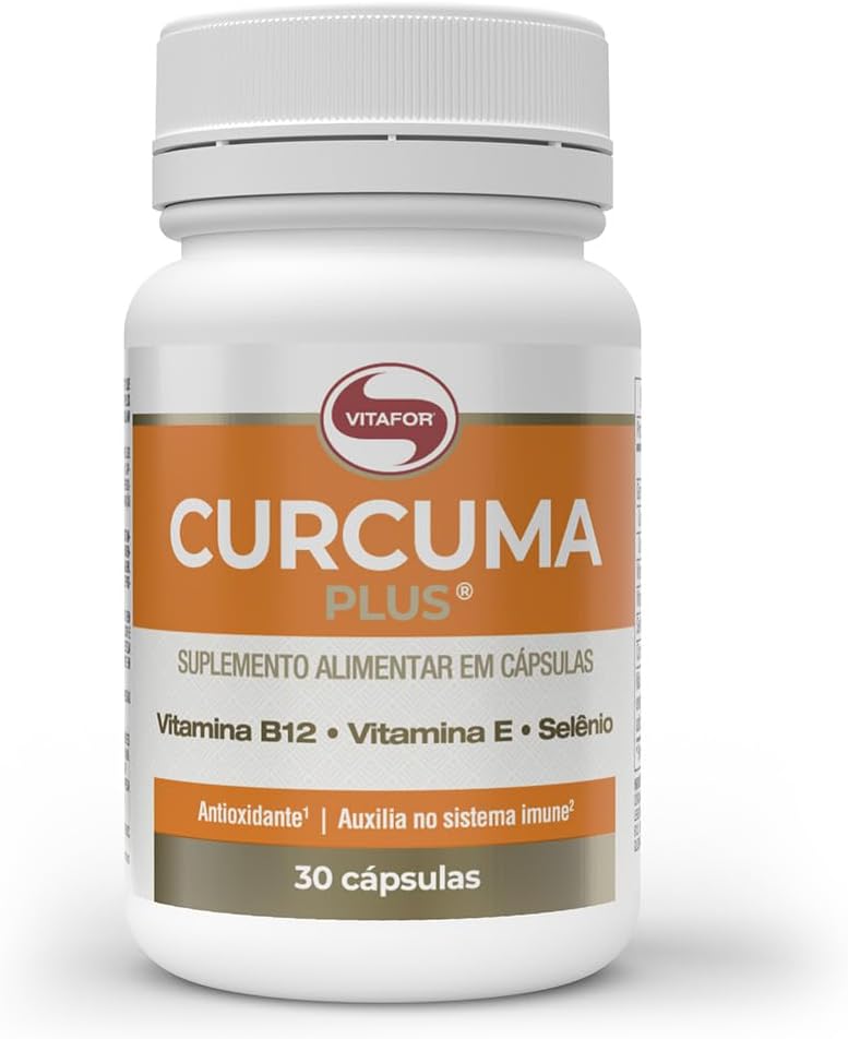 Vitafor - Curcuma Plus - 30 Cápsulas, Branco, 30 Cápsulas