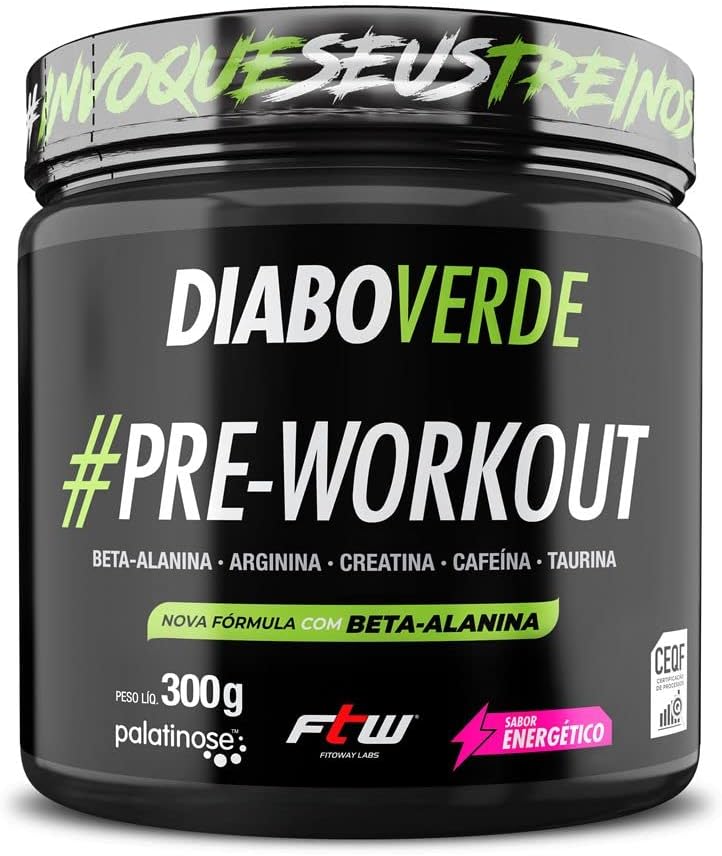 Diabo Verde - Pré Treino, Fitoway, 300 G