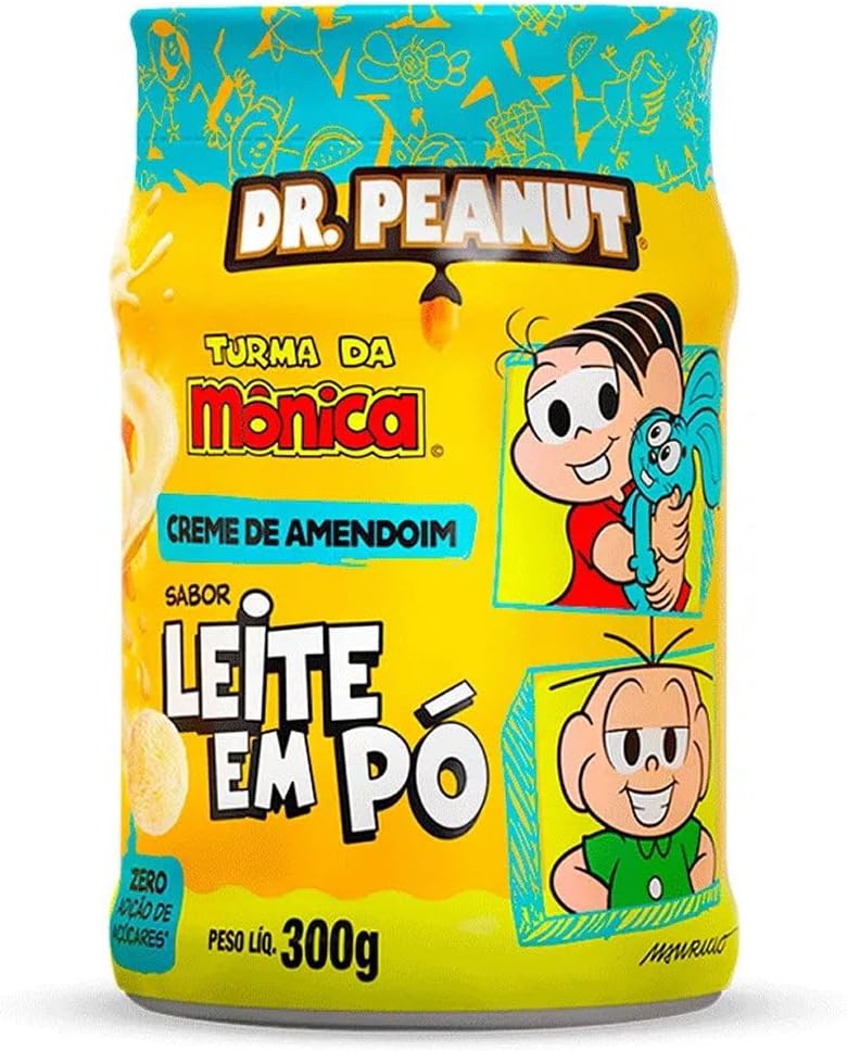 Dr Peanut Creme De Amendoim Turma Da Mônica (300G) Leite Em Pó