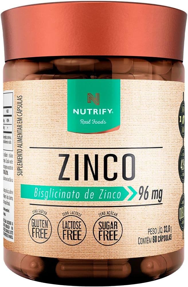 Nutrify Bisglicinato De Zinco - 60 Cápsulas