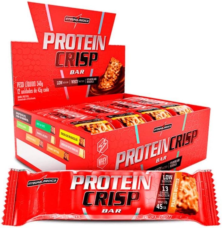 Protein Crisp Bar 12 und Integralmedica - Peanut Butter
