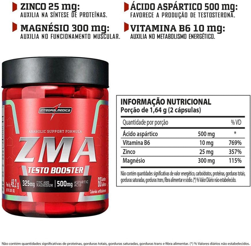 Integralmedica Zma Testo Booster -Unico (60 Caps) Unico