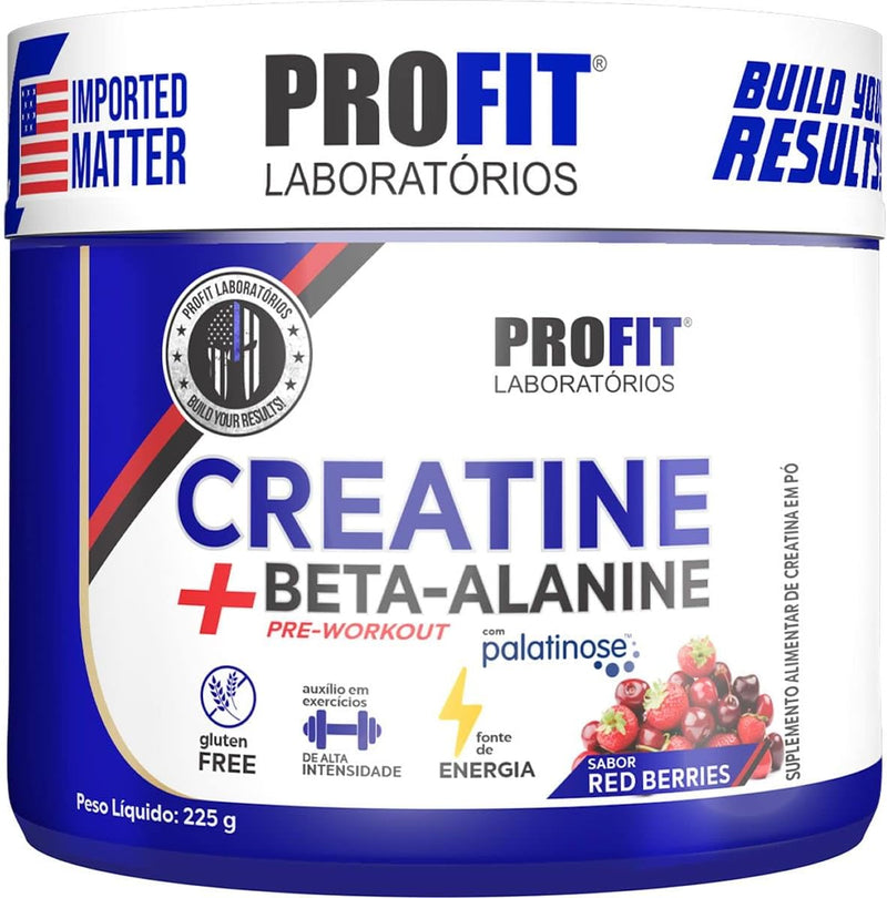 Creatine + Beta Alanine - 225g Red Berry - Profit Laboratório