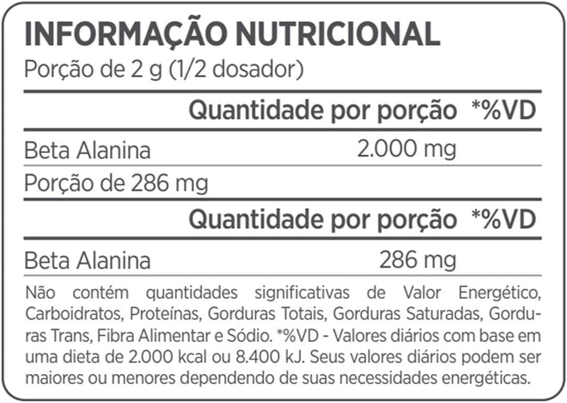 Atlhetica Nutrition Beta-Alanina 200g 100% Pura (150g + 50g GRATIS)