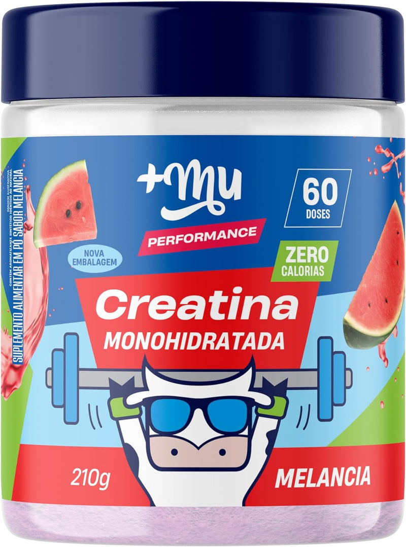 +Mu Creatina Monohidratada Sabor Melancia - 210g