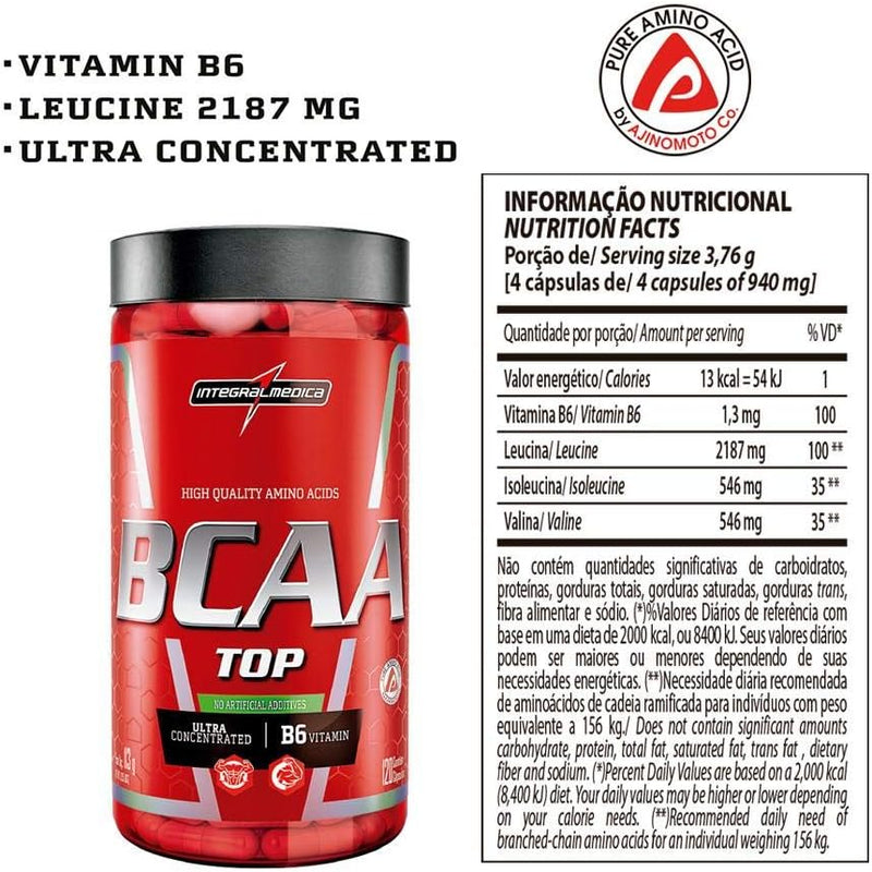 Bcaa Integralmédica Top 120 Caps