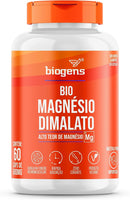 Bio Magnésio Dimalato vegano, alto teor, 60 capsulas, Biogens