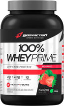 100% Whey Prime 900g Sabor Morango Bodyaction
