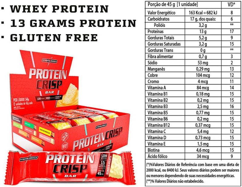 Protein Crisp Bar 12 und Integralmedica - Romeu e Julieta