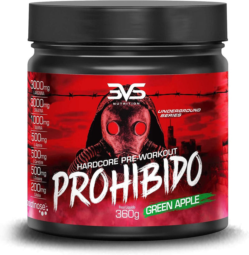 Pré Treino Prohibido Hardcore Pre-Workout, 3VS Nutrition | 360g