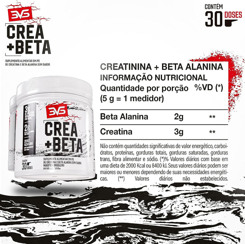 Creatina com Beta Alanina 3VS Nutrition - 150g