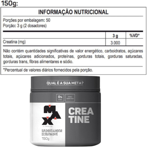 Combo Whey Pro 1kg Baunilha + Creatina 150g + Coqueteleira Max Titanium