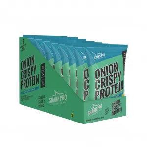 ONION CRISP SALGADINHO PROTEICO - 50G - BOX COM 8 UNIDADES